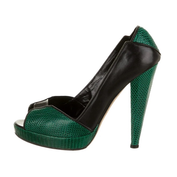 Chrissie Morris Karung Colorblock Pattern Pumps - Picture 1 of 5